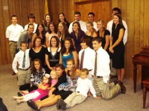 Cousins at Nin's funeral