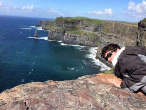 John on cliffs